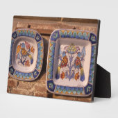 Doveppatroon op traditioneel poster fotoplaat (Zijkant)