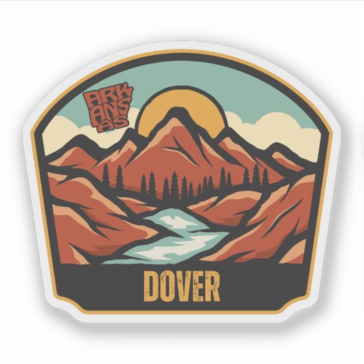 Dover, Arkansas Sticker (Voorkant)