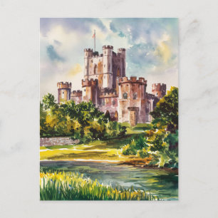 Dover Castle Waterverf schilderij Briefkaart