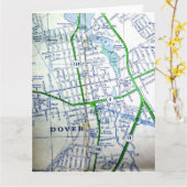 Dover, DE kaart (Gele Bloem)