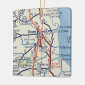 Dover DE  Map Keramisch Ornament (Links)