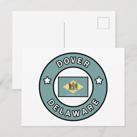 Dover Delaware Briefkaart (Voorkant / Achterkant)
