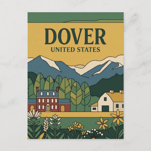 Dover, Delaware Delaware Briefkaart (Voorkant)