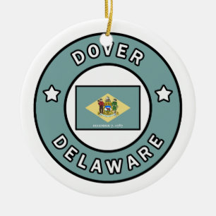Dover Delaware Keramisch Ornament