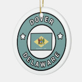 Dover Delaware Keramisch Ornament (Links)