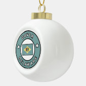 Dover Delaware Keramische Bal Ornament (Rechts)