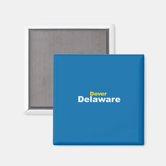Dover, Delaware Magnet (Voorkant / Achterkant)