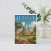 Dover Delaware The Green GeoSaga Briefkaart (Staand voorkant)