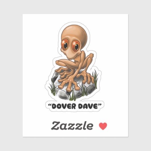 Dover Demon "Dover Dave" Cryptid sticker (Vel)