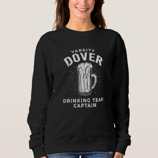 Dover Drankteam Kapitein Bier   Feestdrinker Trui (Voorkant)