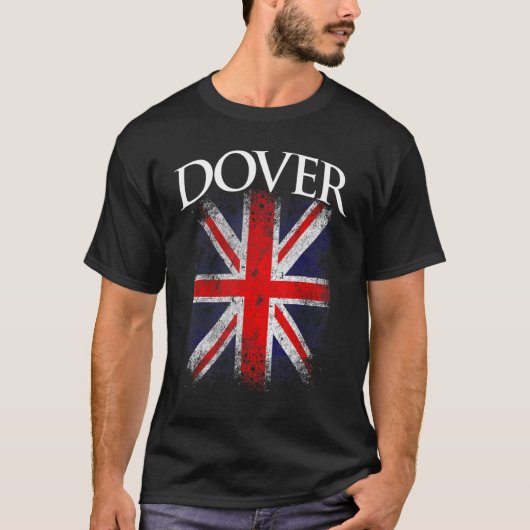 Dover England British Flag Funny T-shirt (Voorkant)