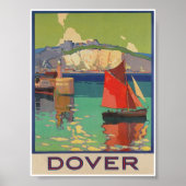 Dover England Vintage Travel Poster (Voorkant)