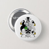 Dover Family Crest Ronde Button 5,7 Cm (Voorkant /achterkant)