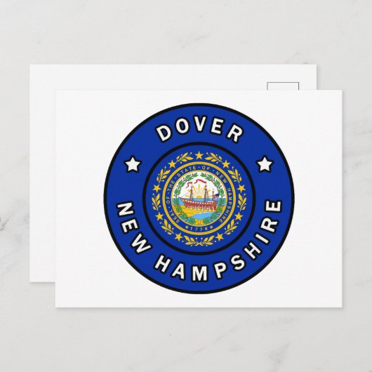 Dover New Hampshire Briefkaart (Voorkant / Achterkant)