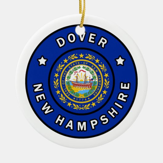 Dover New Hampshire Keramisch Ornament (Voorkant)