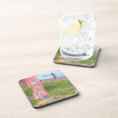 Dover NH Cocheco Mills Courtyard Cork Onderzetters (Rechterzijde)