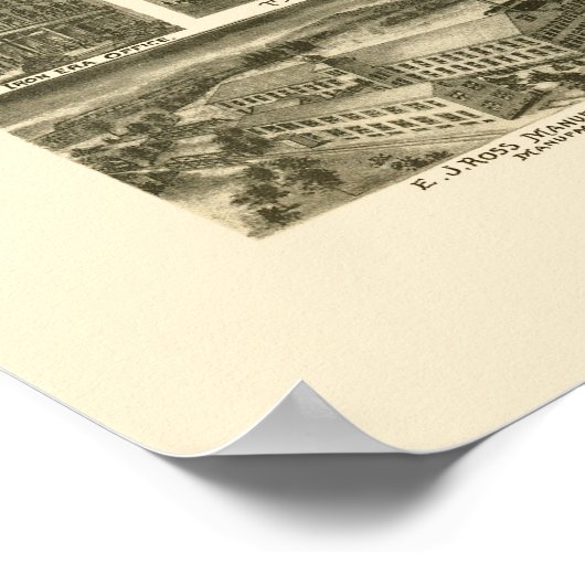 Dover, NJ Panoramic Map - 1903 Poster (Hoek)