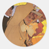 Dover-Ostend-lijn Ronde Sticker (Voorkant)