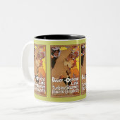 Dover-Ostend-lijn Tweekleurige Koffiemok (Voorkant links)