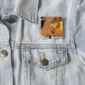 Dover-Ostend-lijn Vierkante Button 5,1 Cm (In situ)