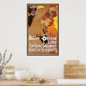 Dover Ostend Steamship Line Poster (Keuken)