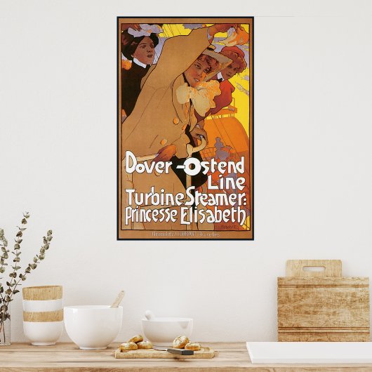 Dover Ostend Steamship Line Poster (Keuken)