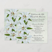 Doveraadsberichten van White Lily Kaart (Voorkant / Achterkant)