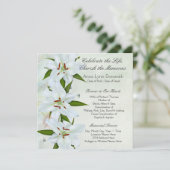 Doveraadsberichten van White Lily Kaart (Staand voorkant)