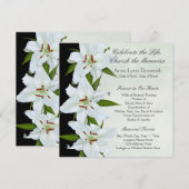 Doveraarten van White Lily Funeral Home Kaart (Voorkant / Achterkant)