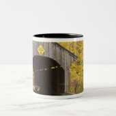 Doverbrug, Vermont, Verenigde Staten 2 Tweekleurige Koffiemok (Center)