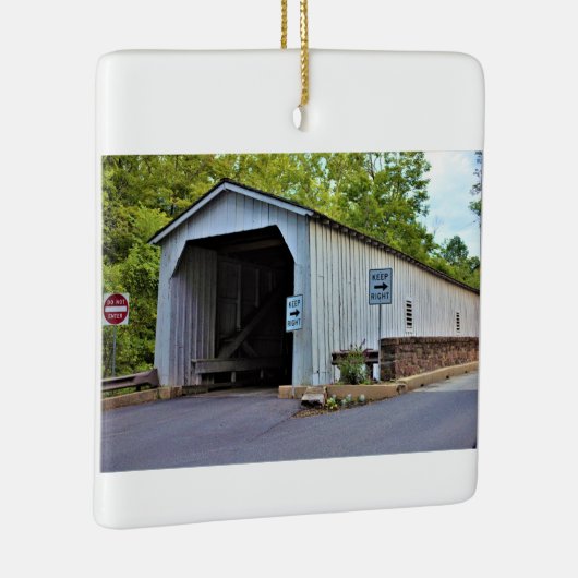 Dovered Bridge-foto Keramisch Ornament (Rechts)