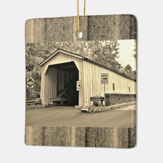 Dovered Bridge-foto Keramisch Ornament (Links)