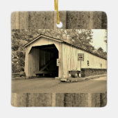 Dovered Bridge-foto Keramisch Ornament (Voorkant)