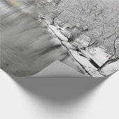 Dovered Bridge Snow Photo Cadeaupapier (Hoek)