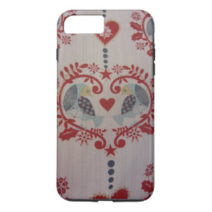 Doves and Hearts - Pennsylvania Dutch Style Case-Mate iPhone Case