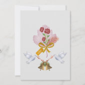 Doves & Bells Flat Holiday Kaart (Voorkant)