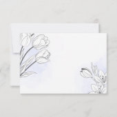 Doves Floral Funeral Bedankt Kaart (Achterkant)