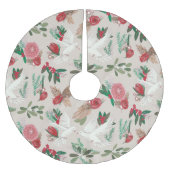 Doves floral Kerstbeige Kerstboom Rok (Voorkant)