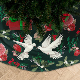 Doves floral Kerstgreen Kerstboom Rok