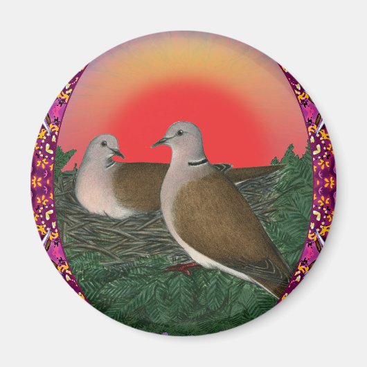 Doves Framed Magneet (Voorkant)