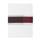 Doves & Heart op Bourgondische bruiloft Uitnodigingen Wikkel (Achterkant Voorbeeld)