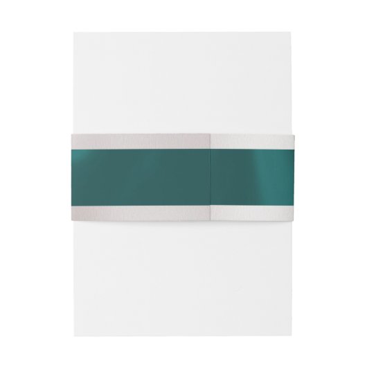 Doves & Heart op een Blauwgroen bruiloft Uitnodigingen Wikkel (Achterkant Voorbeeld)