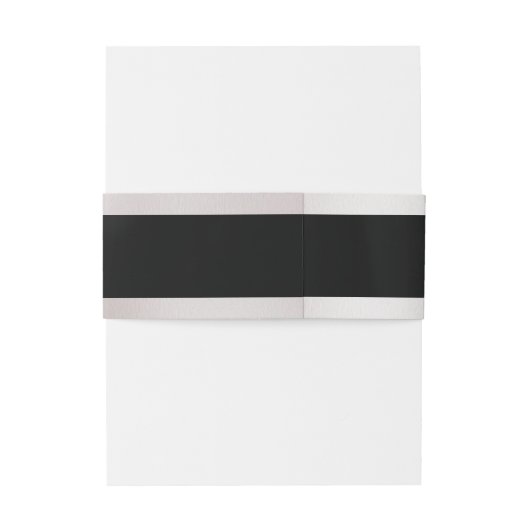 Doves & Heart op een zwarte bruiloft Uitnodigingen Wikkel (Achterkant Voorbeeld)