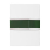 Doves & Heart op Emerald Wedding Uitnodigingen Wikkel (Achterkant Voorbeeld)