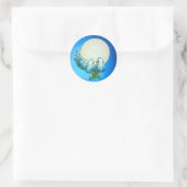 DOVES & HOLLY door SHARON SHARPE Ronde Sticker (Tas)