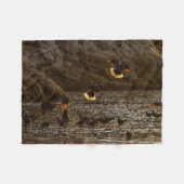 Doves in het daglicht fleece deken (Voorkant (Horizontaal))