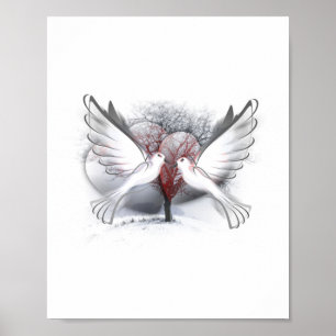 Doves in Love Poster