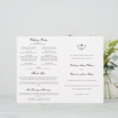 Doves katholieke bruiloft-ceremonie met massaprogr (Staand voorkant)