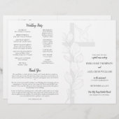 Doves katholieke bruiloft-ceremonie met massaprogr (Voorkant / Achterkant)