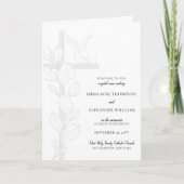 Doves katholieke bruiloft-ceremonie met massaprogr programma (Voorkant)